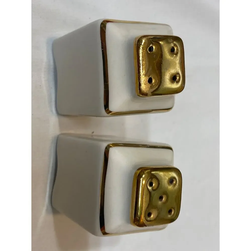 Vintage Jamestown College North Dakota Salt & Pepper Shaker Pair